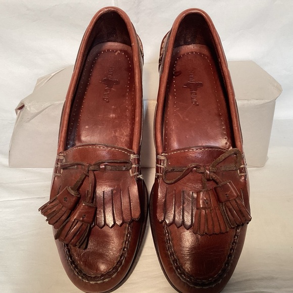 Hunt Club Other - Men’s Hunt Club Brown Leather Tassel Loafers Size 8 1/2
